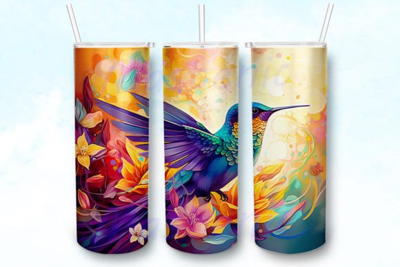 Alcohol Hummingbird 20oz Skinny Tumbler