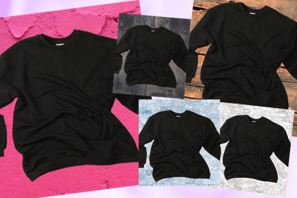 Black Sweatshirt Mock-up Bundle