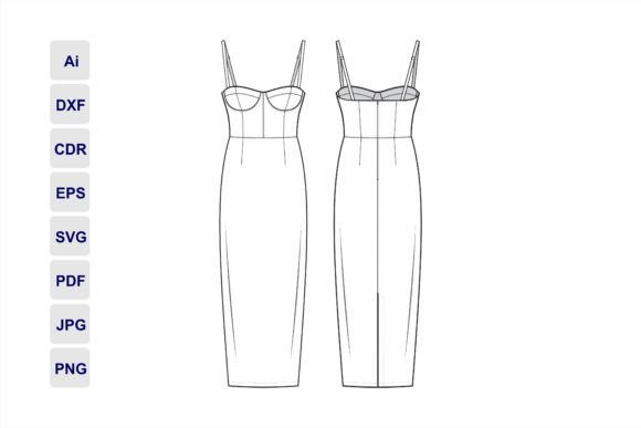 Bustier Bodycon Dress Fashion Flats