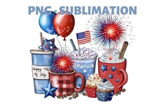 Coffee Cup Png 4Th of July