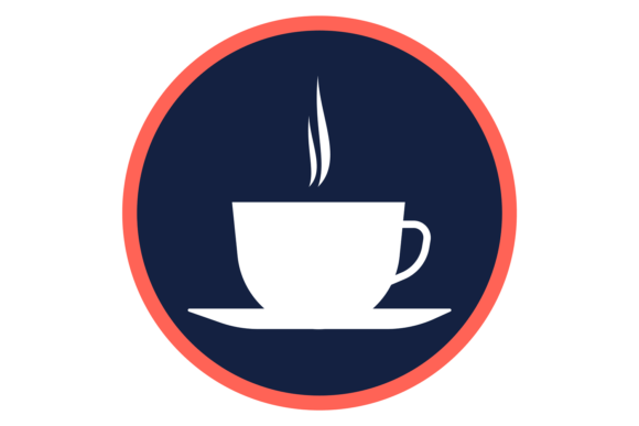 Coffee Cup Round Icon
