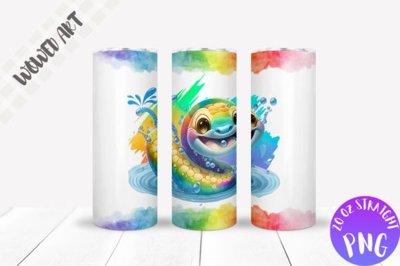 Cute Snake 20 Oz Skinny Tumbler Wrap