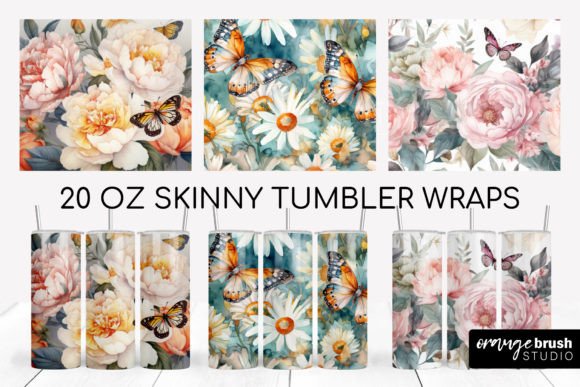 Flowers Tumbler Wrap