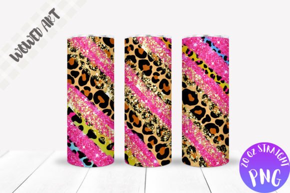 Leopard Print 20 Oz Skinny Tumbler Wrap