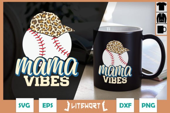 Mama Vibes Baseball Leopard