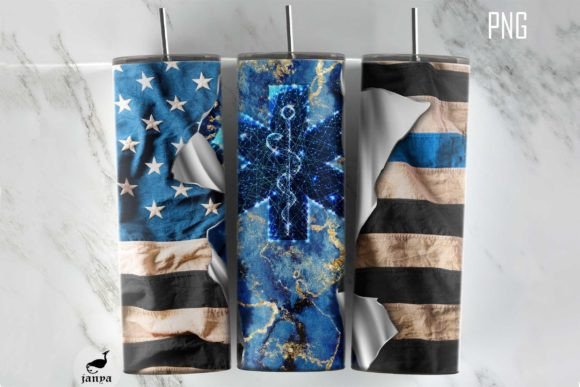 Nurse 4th of July Tumbler Wrap EMT EMS 2
