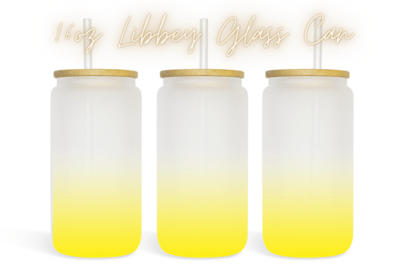 Ombre Summer 16oz Libby Glass Can