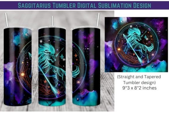 Sagittarius Zodiac 20oz Tumbler Design