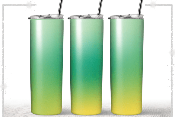 Spring Ombre Green Air 20oz Tumbler Wrap