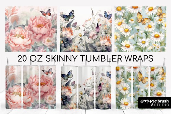 Summer Flowers Tumbler Wrap